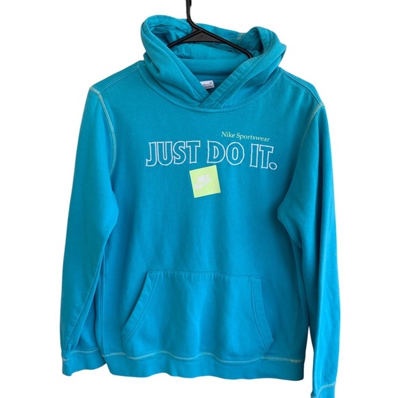 Nike Youth Size Boys Girls Size XL Hoodie Sweatshirt Just Do It Embroidered - Picture 1 of 6